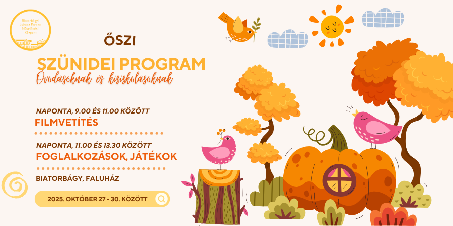 őszi szünidei program