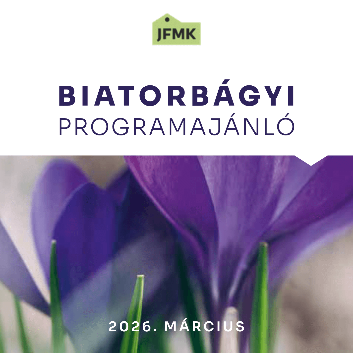 A Juhász Feremc Művelődési Központ programfüzete